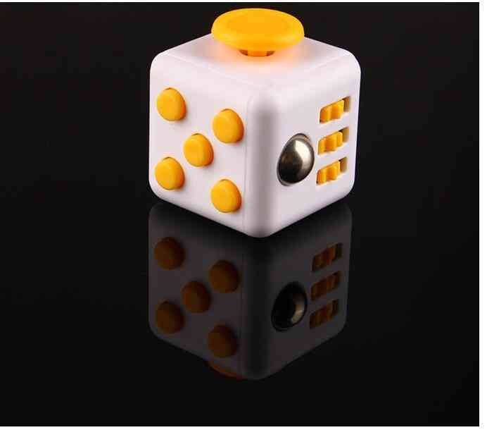 3.3cm Cube With Buttons-stress Relief Toy For Adults And