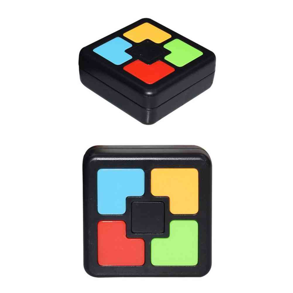 Giocattoli educativi per macchine da gioco per bambini, allenamento con memoria flash per console con una mano gioco di puzzle (nero)