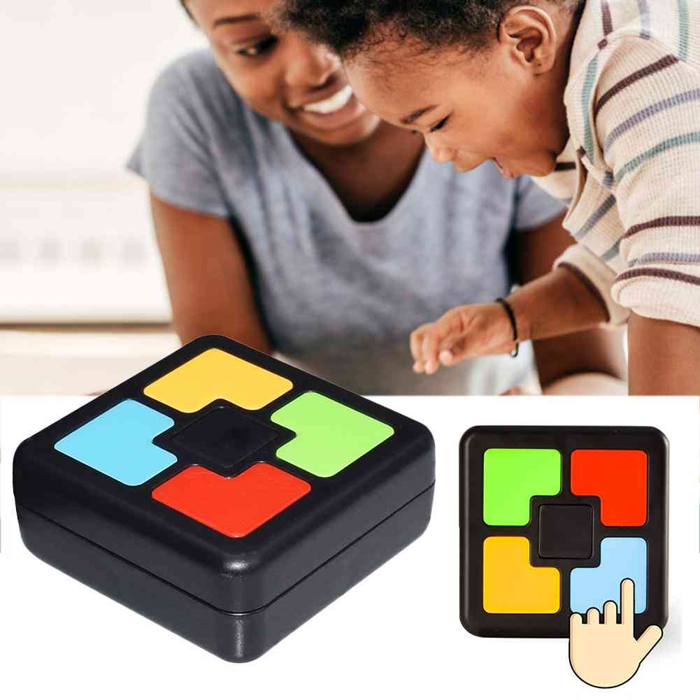 Giocattoli educativi per macchine da gioco per bambini, allenamento con memoria flash per console con una mano gioco di puzzle (nero)