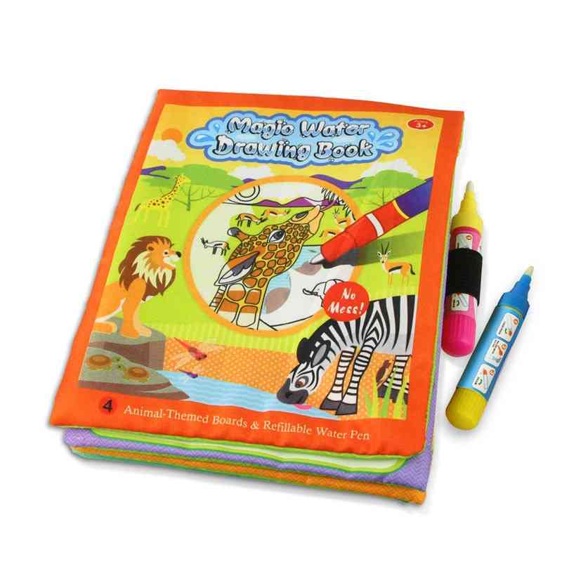 Scarabocchio del libro dell'acqua del modello del fumetto con la penna magica, creatività che sviluppa i giocattoli educativi di apprendimento per i bambini / ragazzi