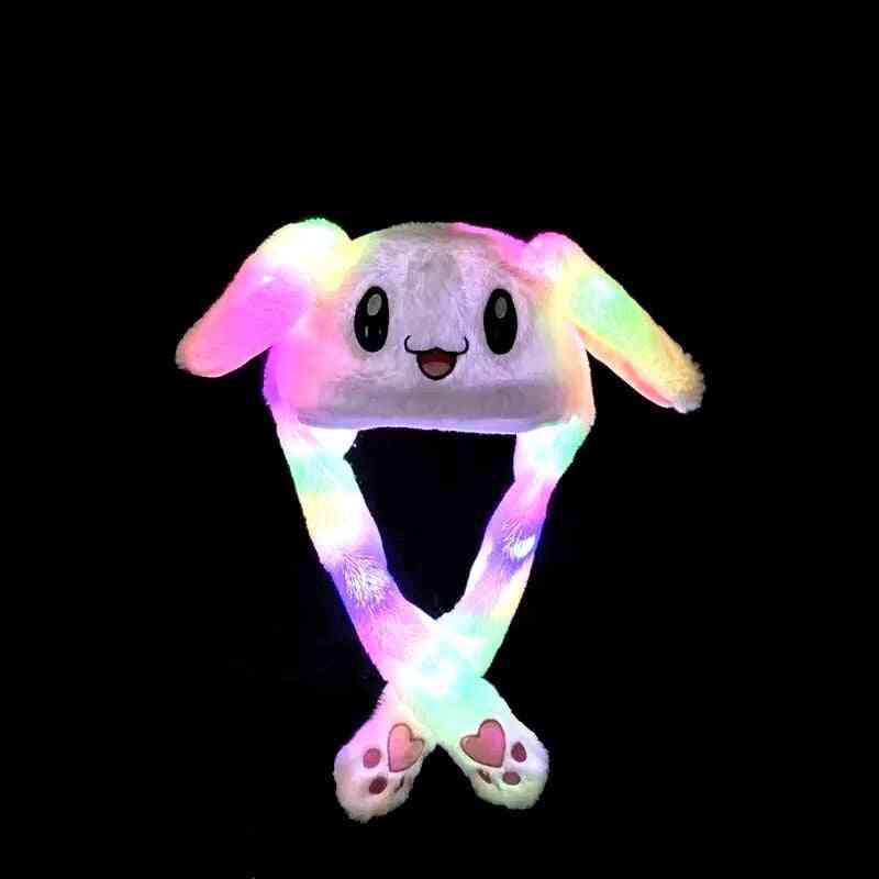 Kuschelig bewegliches Ohr Kaninchen / Panda Hut Spielzeug mit LED-Licht (60cm)