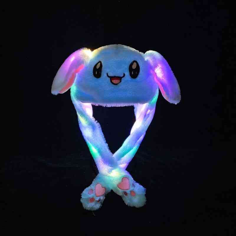 Kuschelig bewegliches Ohr Kaninchen / Panda Hut Spielzeug mit LED-Licht (60cm)