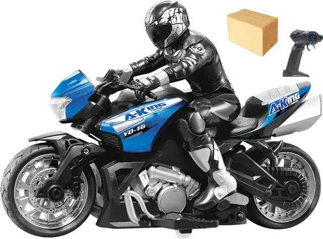 Brinquedo de moto de corrida com controle remoto de alta velocidade rc stunt 360 graus rotação