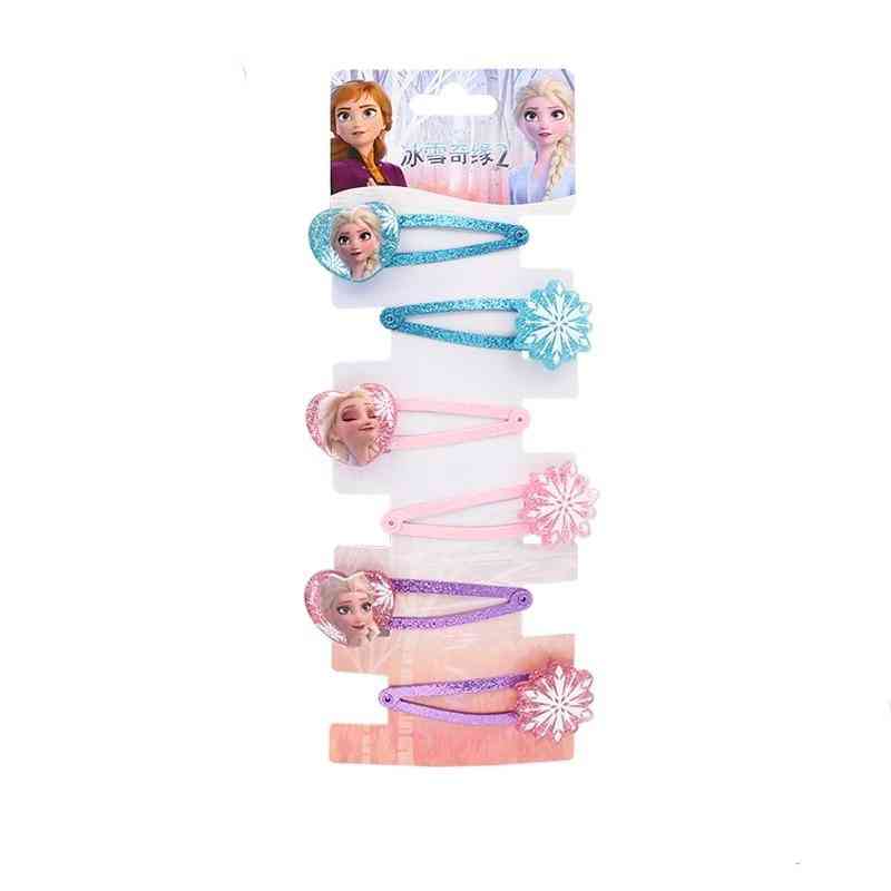 Disney Frozen-elsa Hair Clip And And Ponytail Rubber Bands
