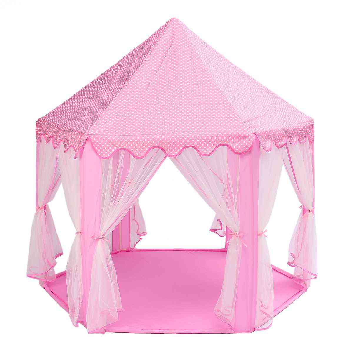 Portable Princess Castle- Play Tent With Rods