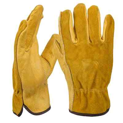 Ozero sports motorcycle gloves- los guantes de cuero de vaca para carreras de motos, guantes de caza anti-frío anti-viento a prueba de viento para hombres