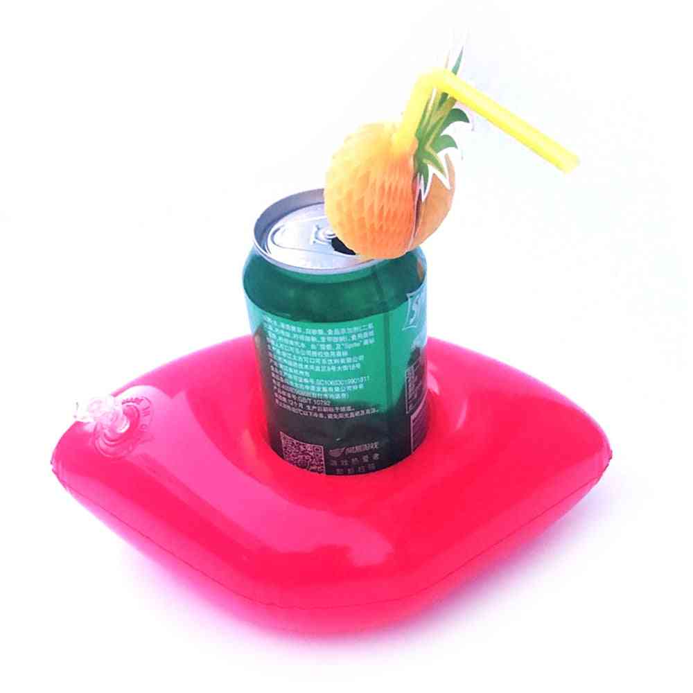 Modello di frutta per bambini / adulti / simpatico portabevande piscina - galleggiante gonfiabile portabicchieri, decorazioni per feste estive giocattolo - ananas