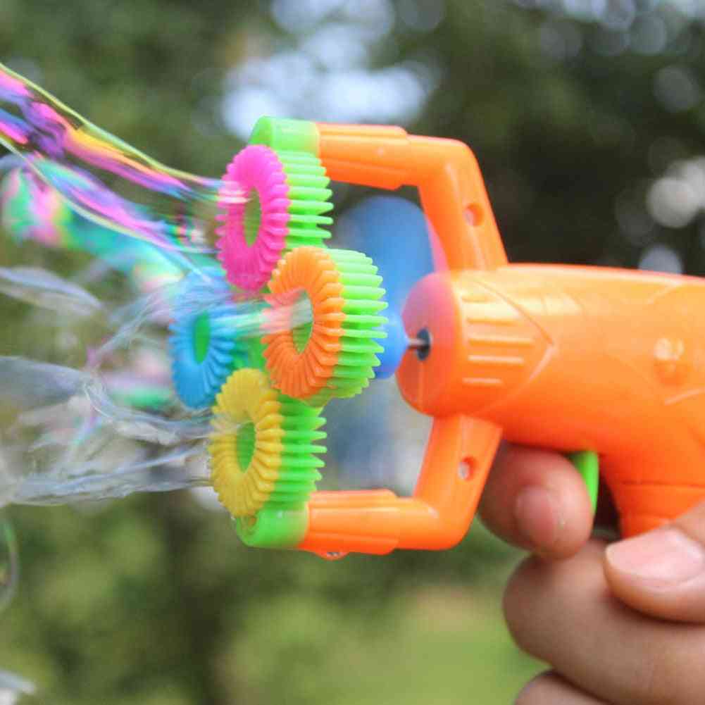 4-hole Electric Automatic Bubble, Blower Maker Machine Toy