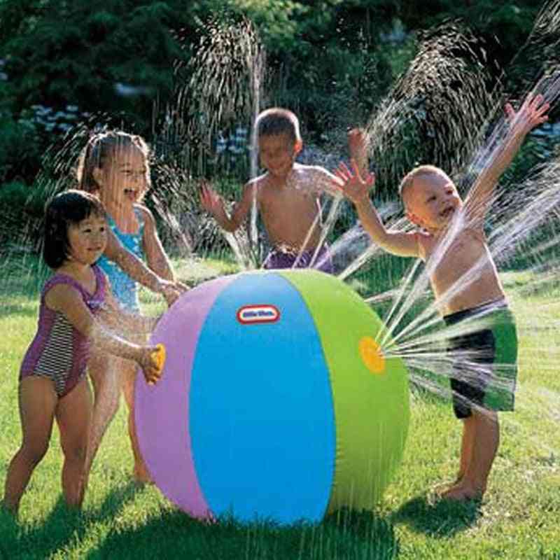 Inflatable Spray Water Ball, Summer Outdoor Swimming Beach Pool Play Lawn Balls For