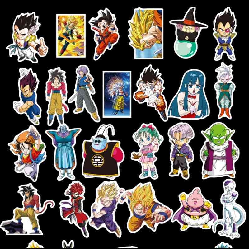 Dragon Ball Z Doodle Does Not Repeat The Individuality Sheet Car, Motorcycle, Draw Bar & Box Cartoon Doodle Sticker