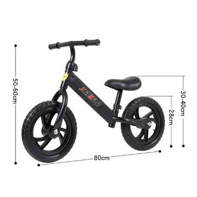 Bicikl za ravnotežu bez pedala, skuter za bicikl koji se može podesiti po visini s rotirajućom upravljačkom za 360 °