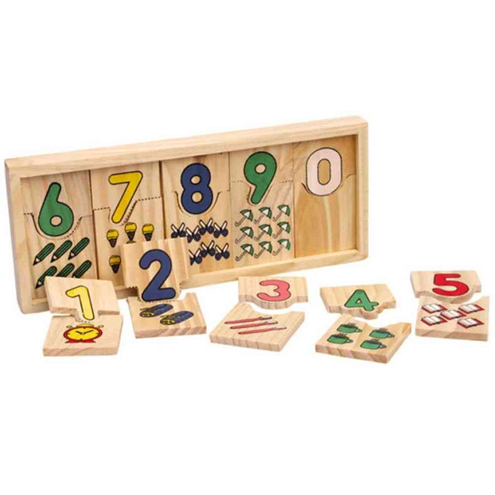 Onderwijs montessori box, digitale klok wiskunde nummer tellen baby kids