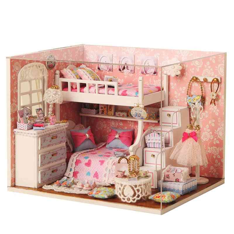 Diy House Miniature With Furniture For