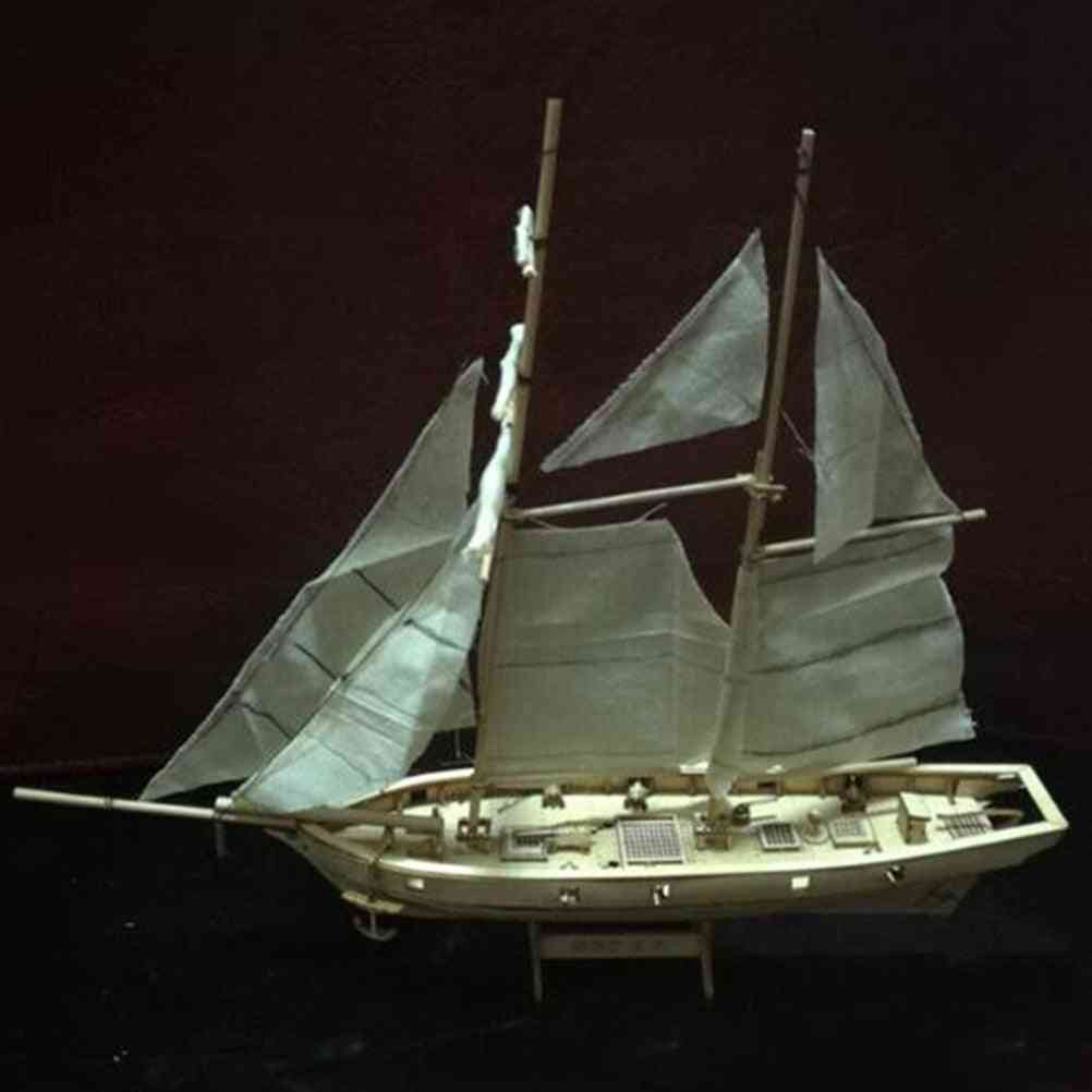Segelboot Modell DIY Schiff Montagekit (400 * 150 * 270mm)