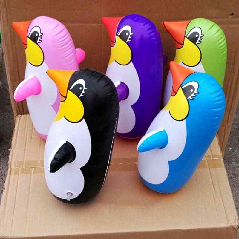 Opblaasbaar pinguïn speelgoed, tuimelaar kinderen pinguino, dierenballon, educatief cognitief