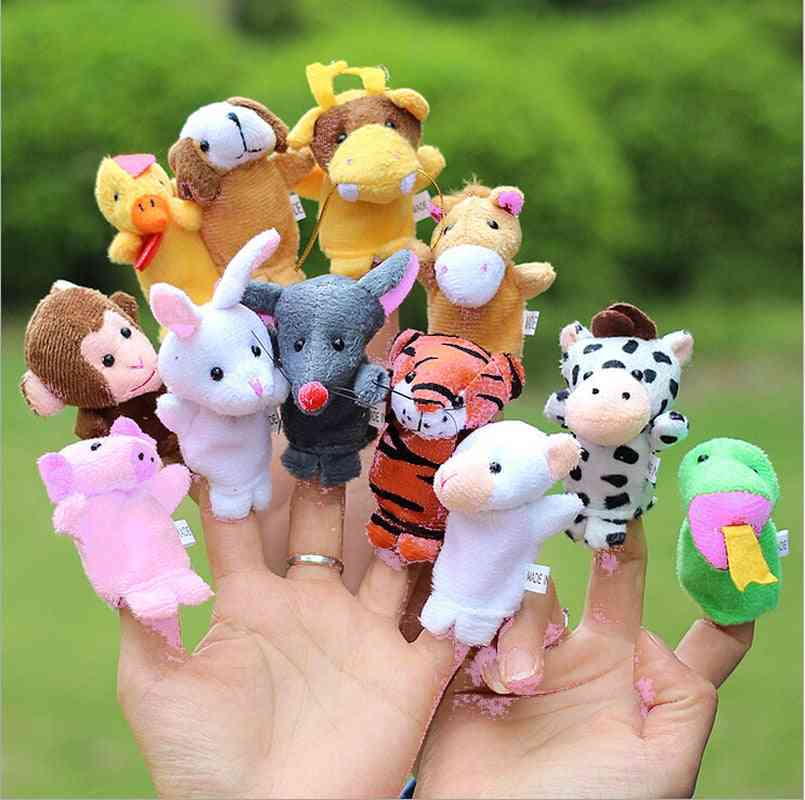 бебешки деца плюшени кукли, играчки за пръсти на животни -за бебето малко дете момиче момче