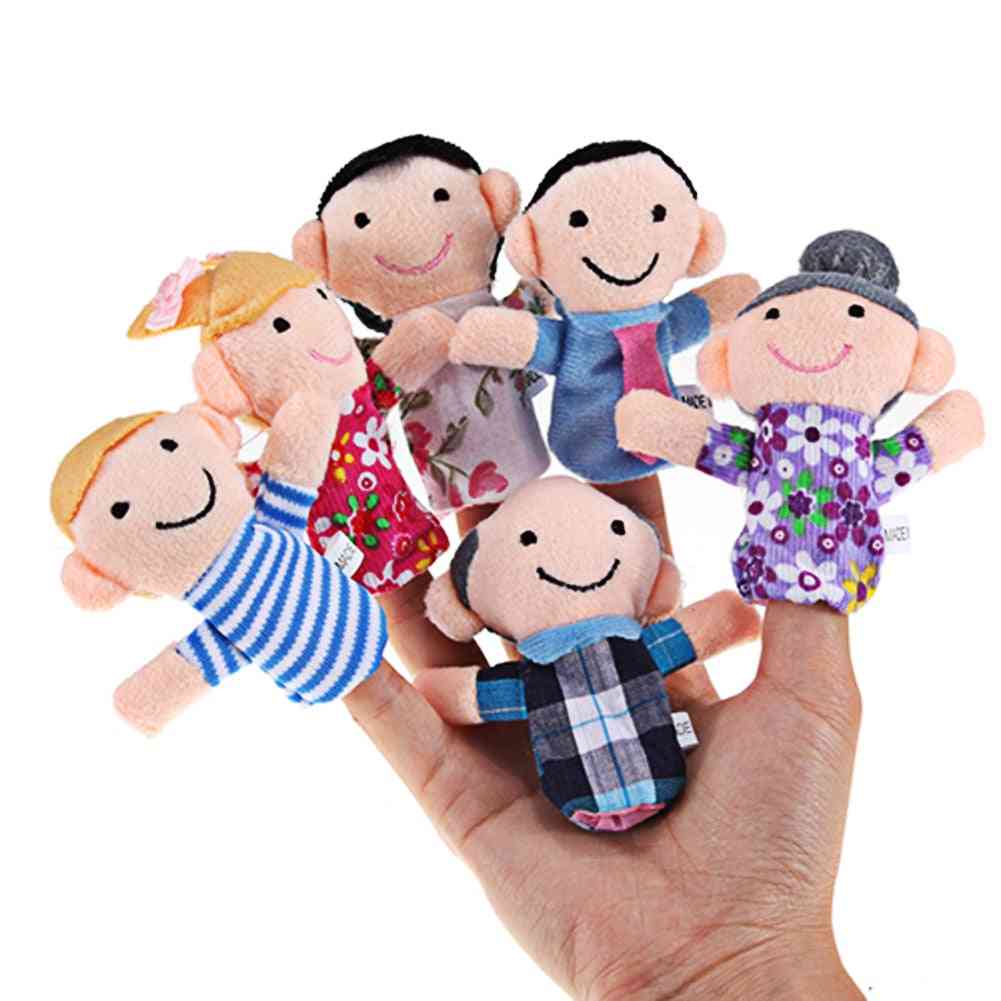 Family Finger Puppets, Plush Cloth Doll