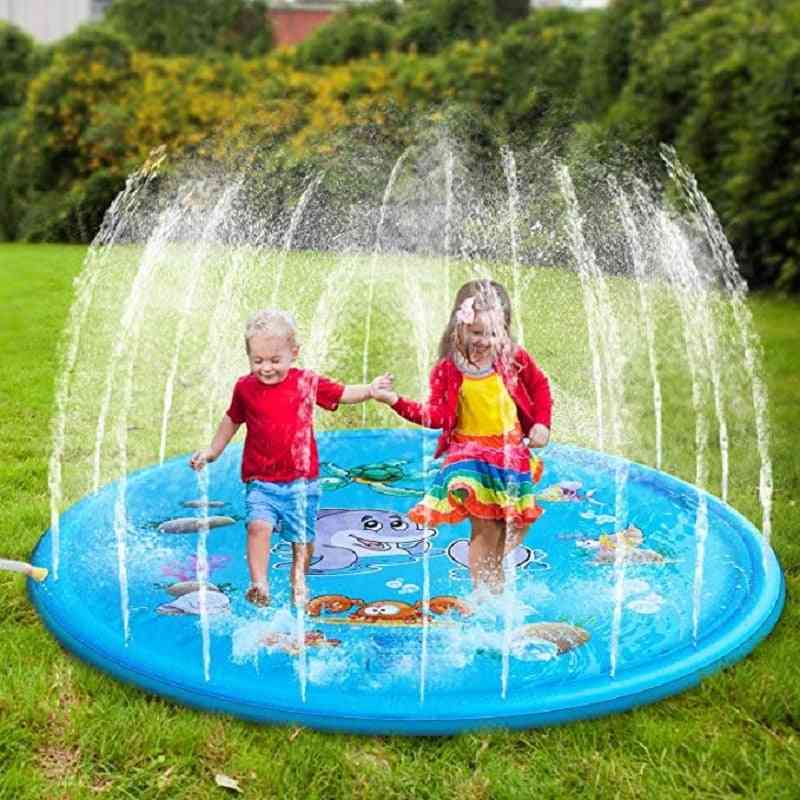 170cm Inflatable Spray Water Cushion Summer Kids Play Water Mat Pad Sprinkler, Outdoor Swiming Pool