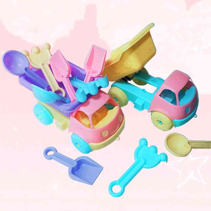 играчки за игра на пясък на плаж, количка за камион за кола интерактивни играчки за деца на плажа родител-дете