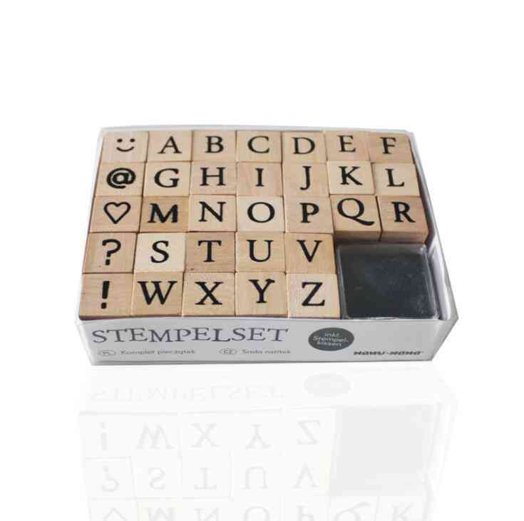Decorative Scrapbook Wooden English Alphabet Stamp