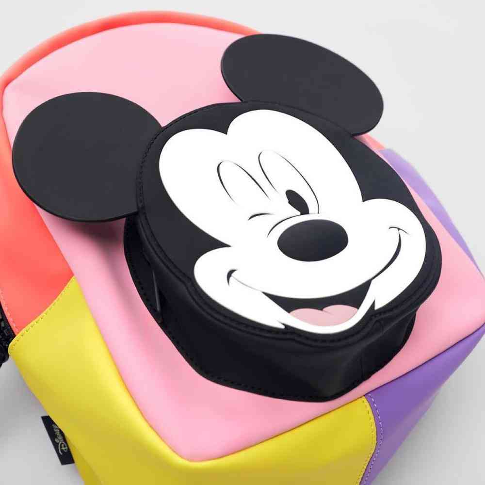 Mochila infantil de mickey mouse primavera otoño-mochila con patrón de mickey minnie mouse, regalos para niños
