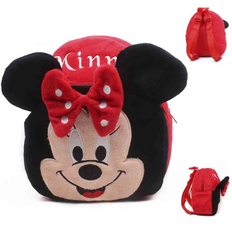 Hello Kitty/mickey/minie Cartoon Plush Backpack