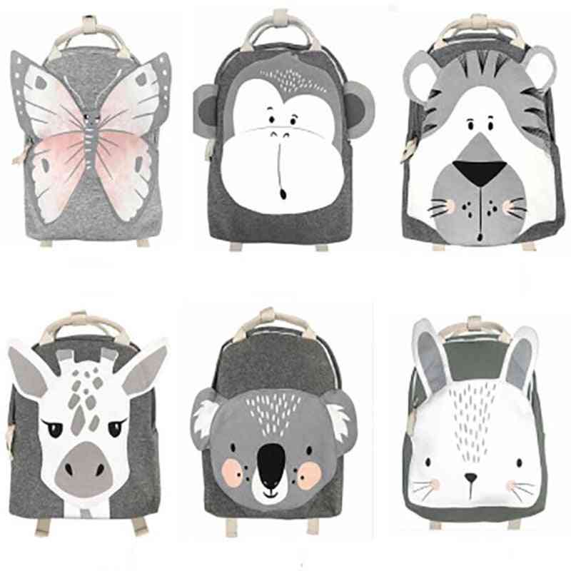 Baby Plush Backpack, 3-8 Yrs Bags, Cartoon, Animal's Schoolbag