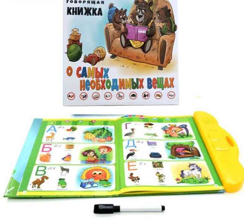 Jouets d'apprentissage pour bébé Machines de lecture de l'alphabet russe pour enfants, apprenez l'anglais Livre éducatif pour tablette pour enfants (XY0928)