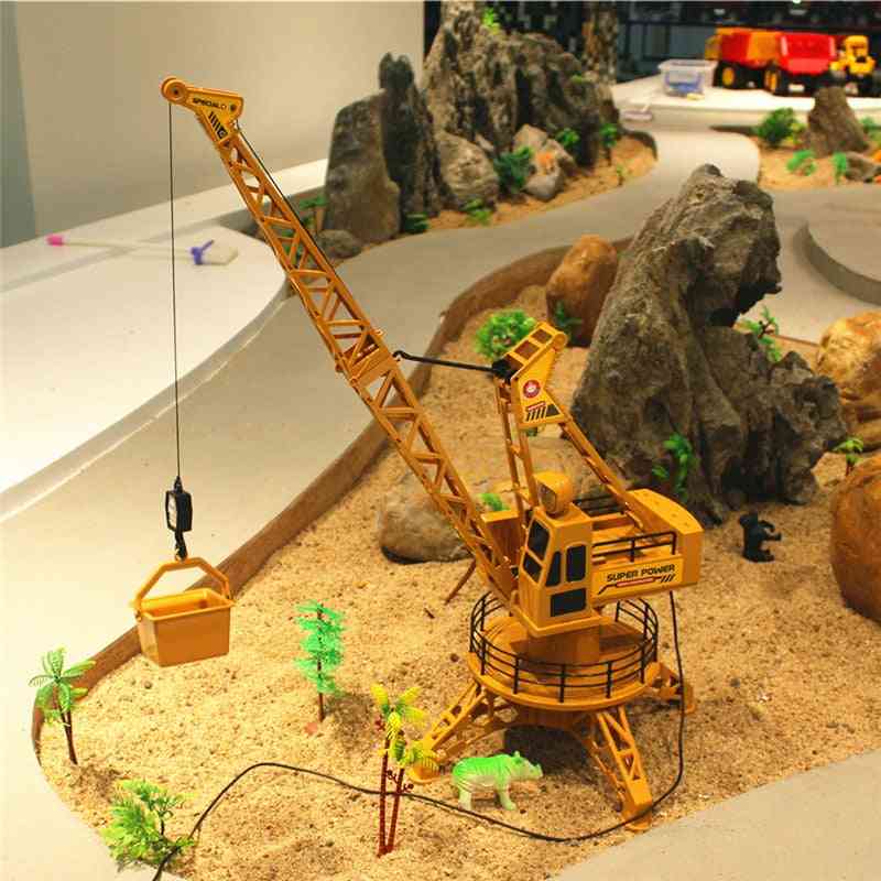 Forte telecomando camion - collezione di plastica giocattolo gru di ingegneria per regalo per bambini gru a torre