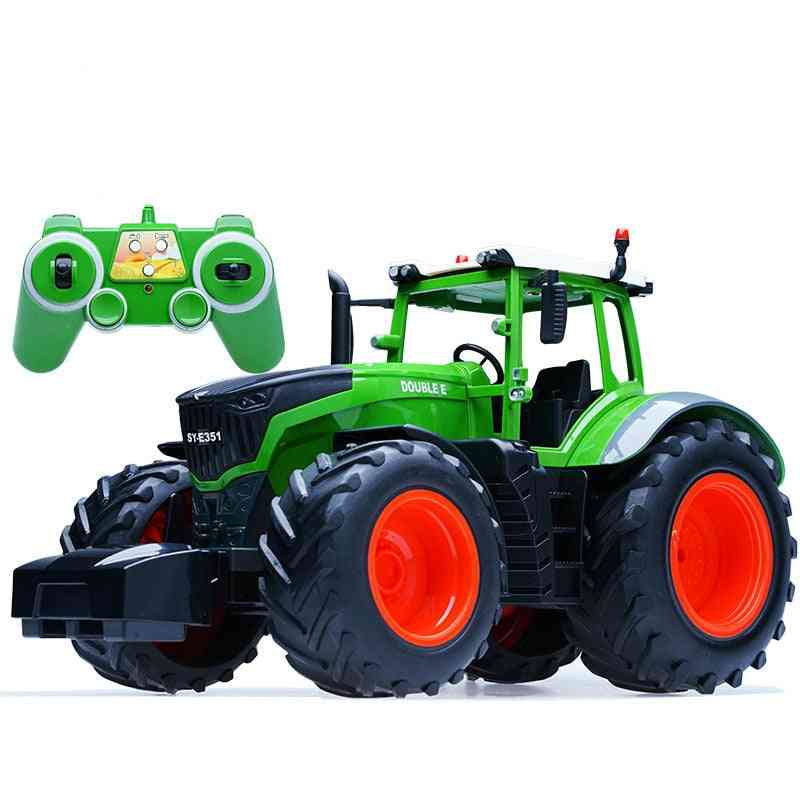 Rc truck trailer dump harvest, 4 ruedas rc tractor- 2.4g control remoto tractor ingeniería vehículos modelo juguetes para niños regalos
