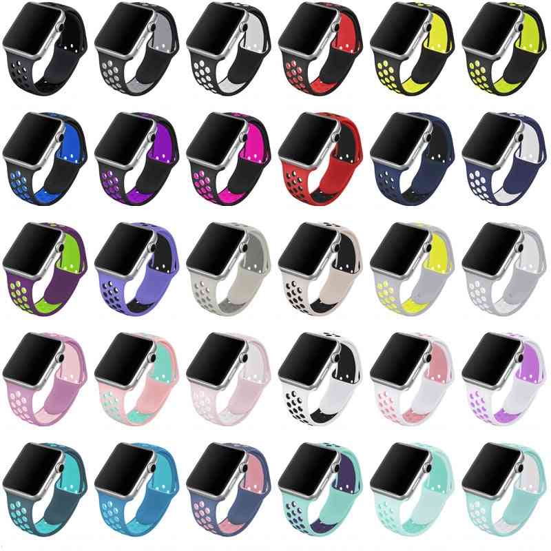 Silikon Sport atmungsaktives Armband Armband für iwatch, geeignet für Apple Watch