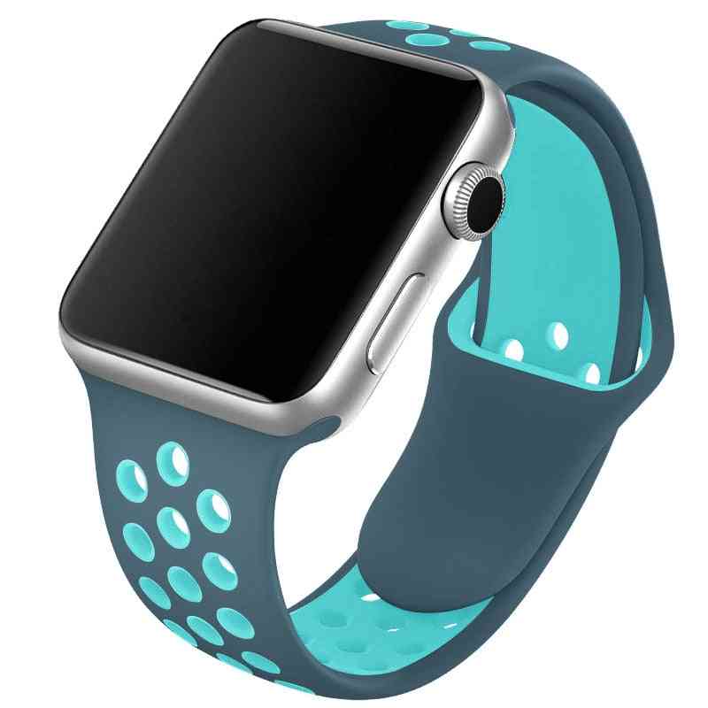 Silikonový náramek vhodný pro prodyšný náramek Apple Watch (sada 25)