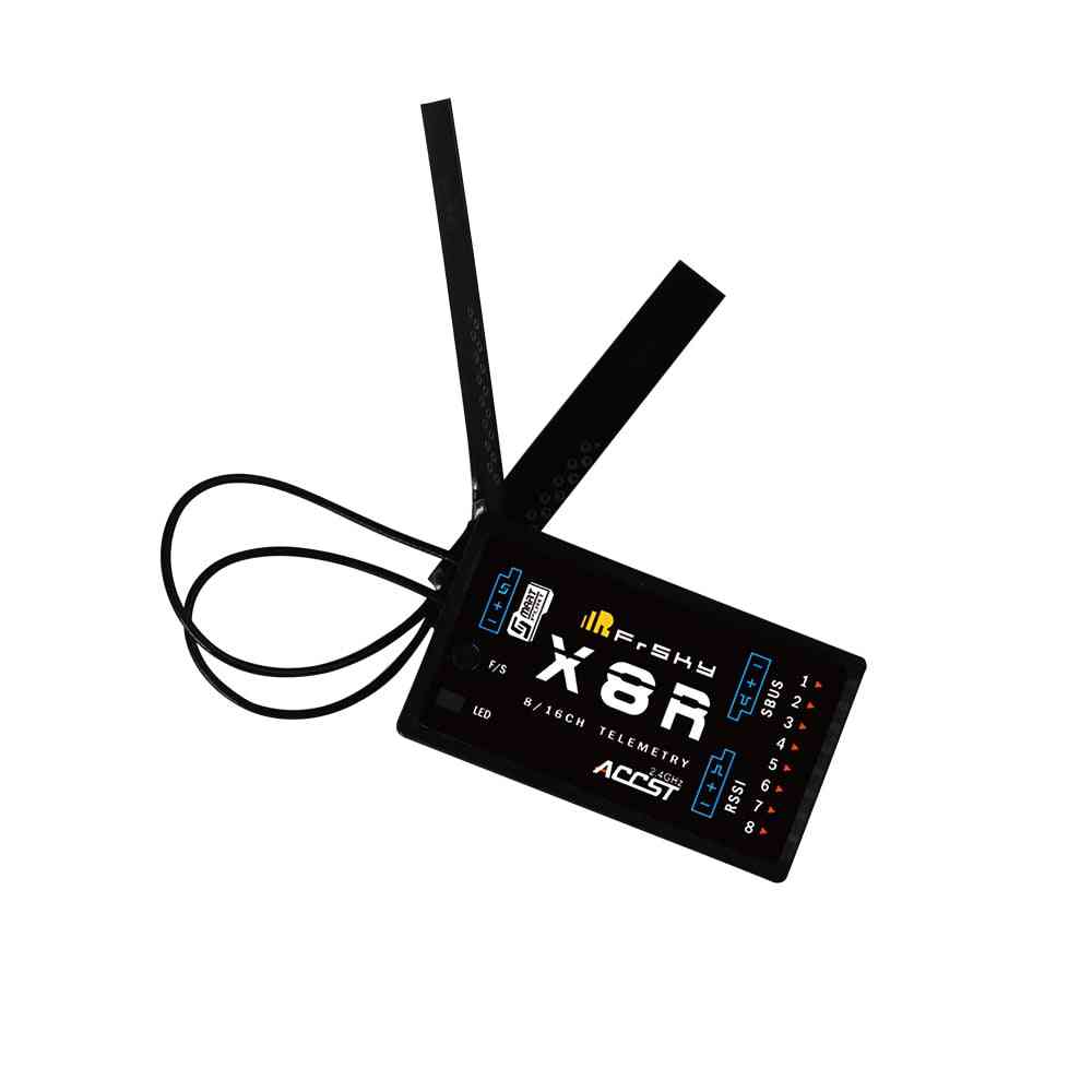 Frsky x8r 2,4 GHz 8/16 kanals telemetri s bussutgång smart portmottagare