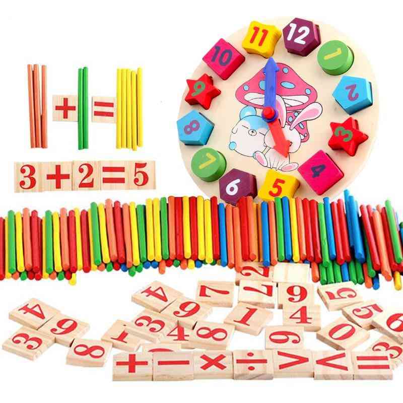 Montessori matematik undervisningshjælpemidler, læring legetøj til børn