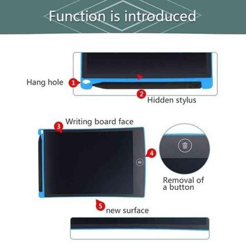Planche à dessin électronique écran lcd tablette d'écriture bloc d'écriture graphique numérique
