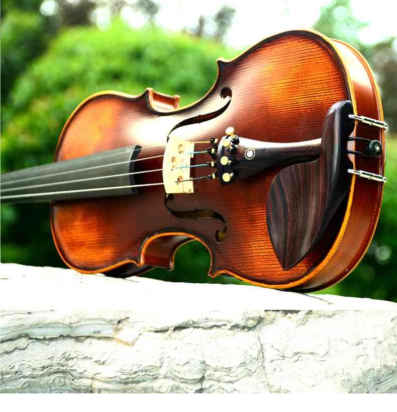 Christina Violin Handmade V02 Antique Maple 3/4 Musical Instrument With Fiddle Case Bow And Rosin