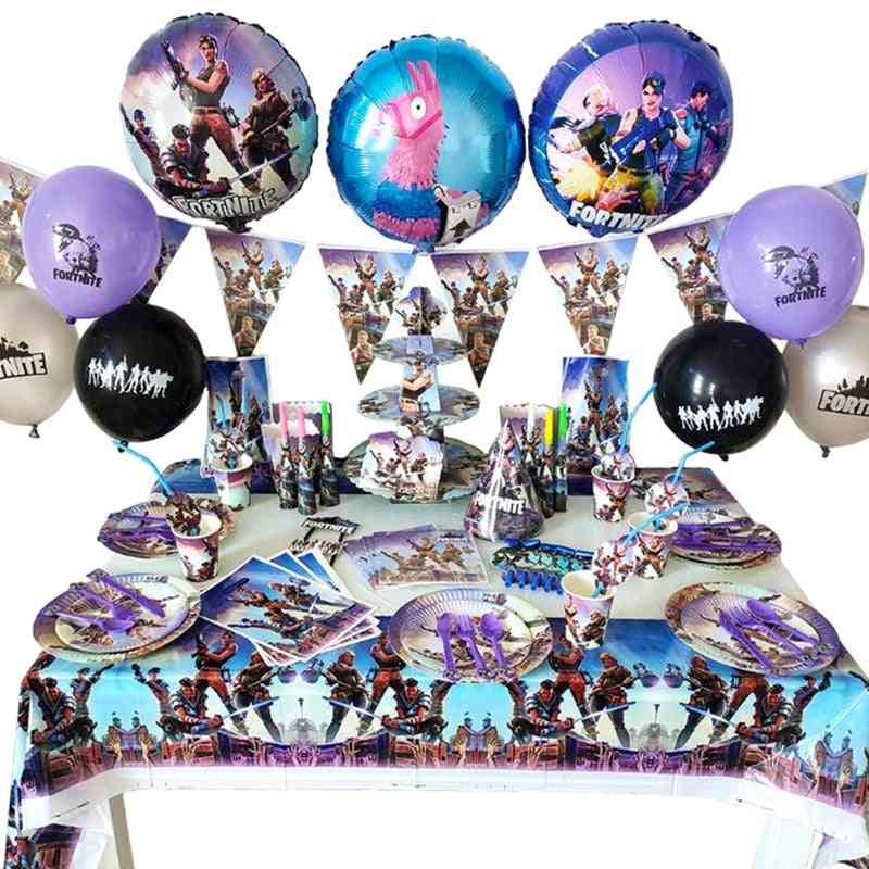 Fortnites Game Theme Sets For Kid's Party