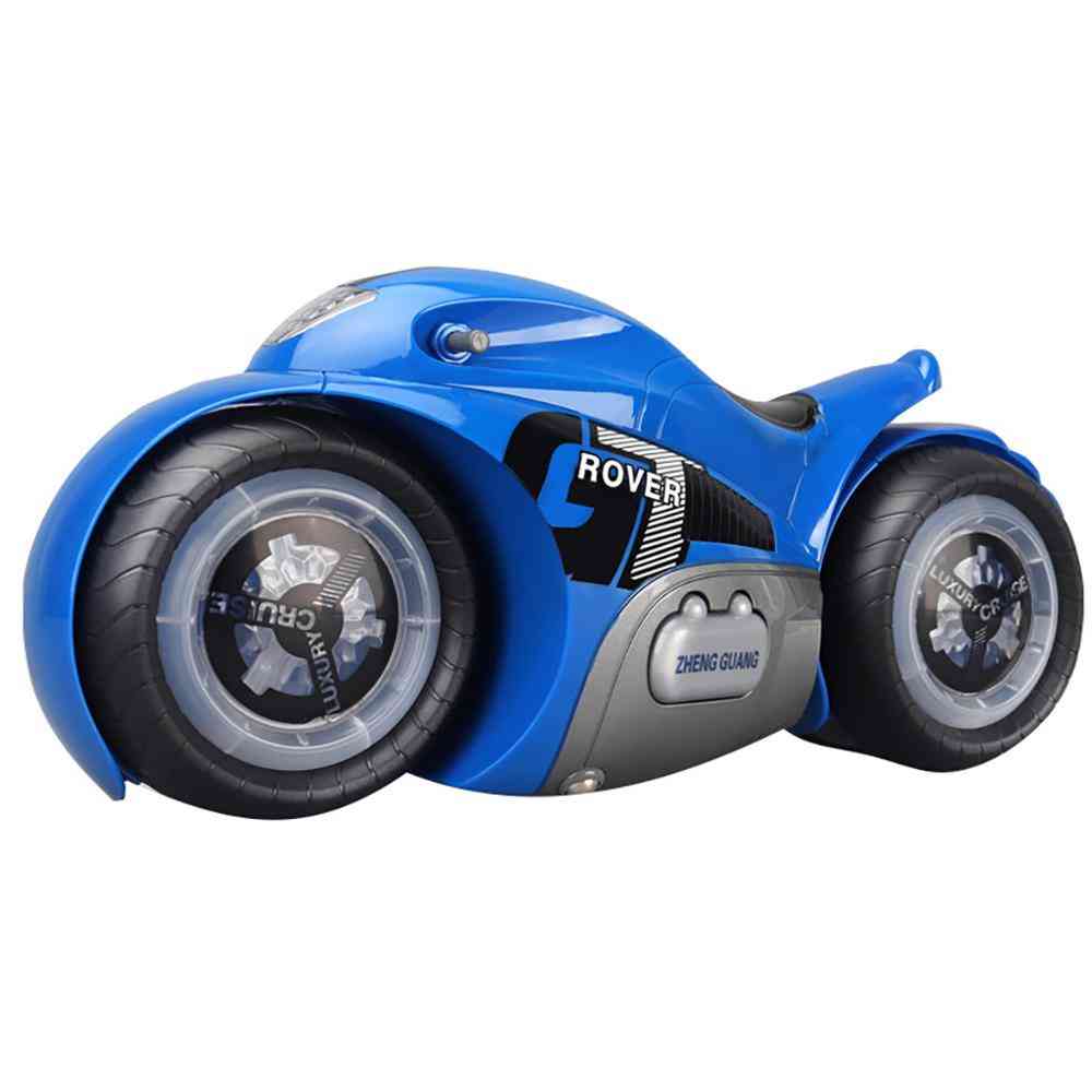 2.4g mini stunt rc motorcykel med musik lys, høj hastighed rc motorcykel model legetøj - fjernbetjening drift motor børn legetøj til gave