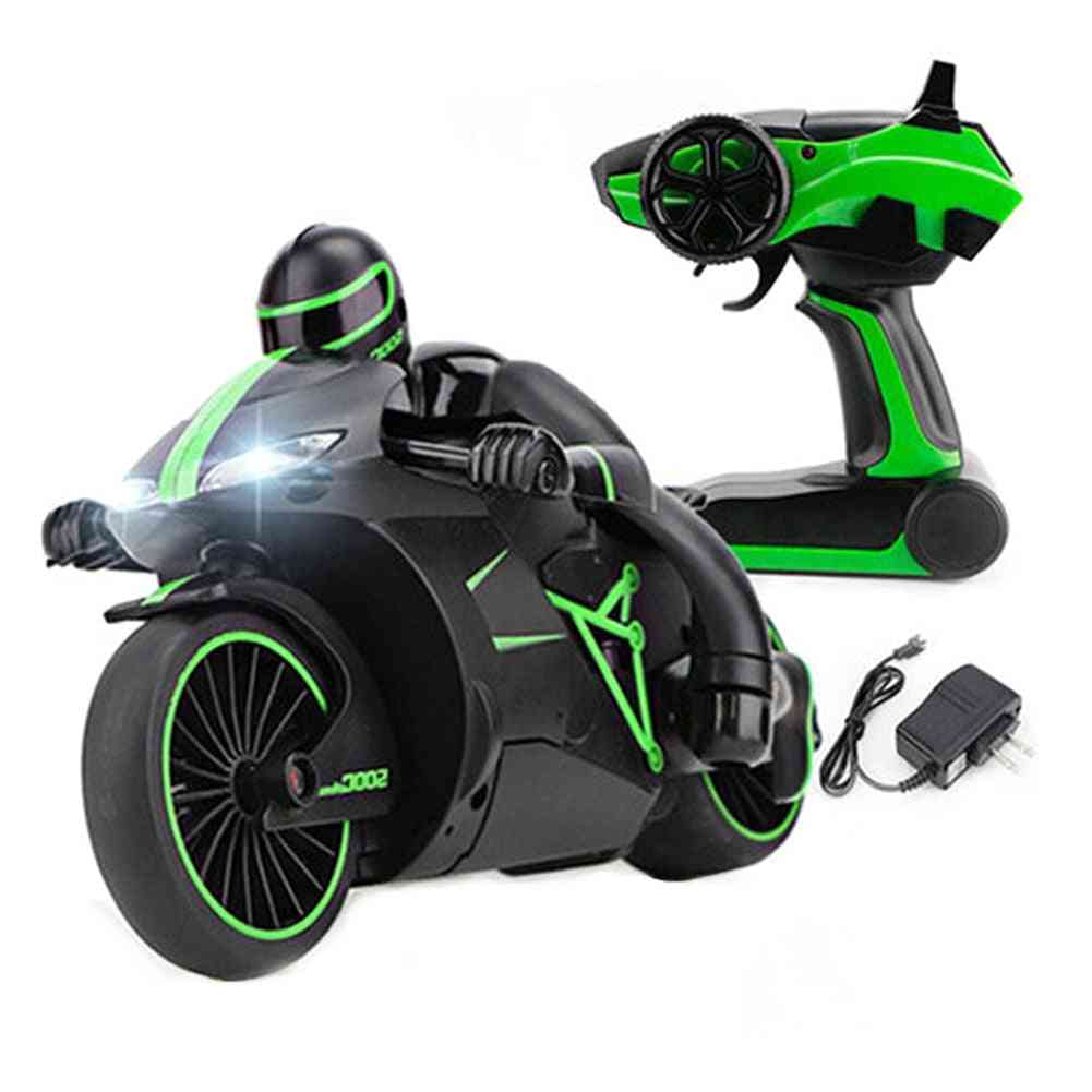 2.4g 4ch mini rc high speed drift motorsykkel motorsykkel modell med lett barneleke
