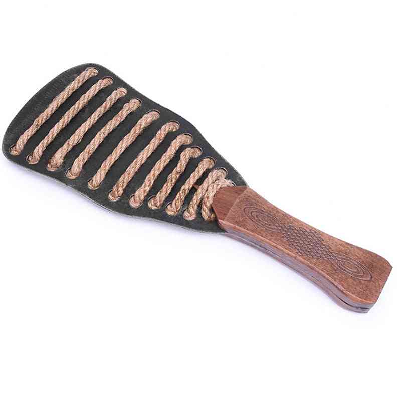 Genuine Leather Paddle, Reinforced Handle Cow Whip