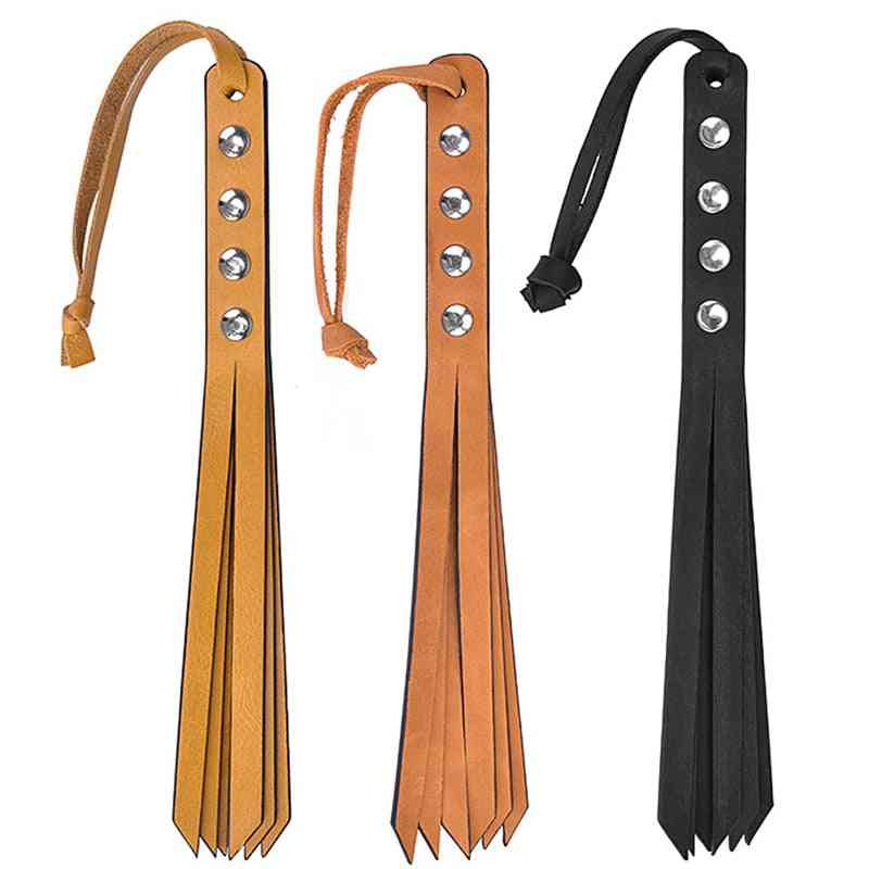 Horse Crop Flogger, Handmade Genuine Leather Whip