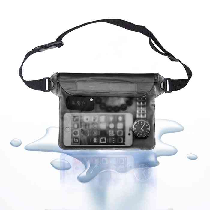 Nepremokavá taška do pása na plávanie / potápanie pre mobilný telefón