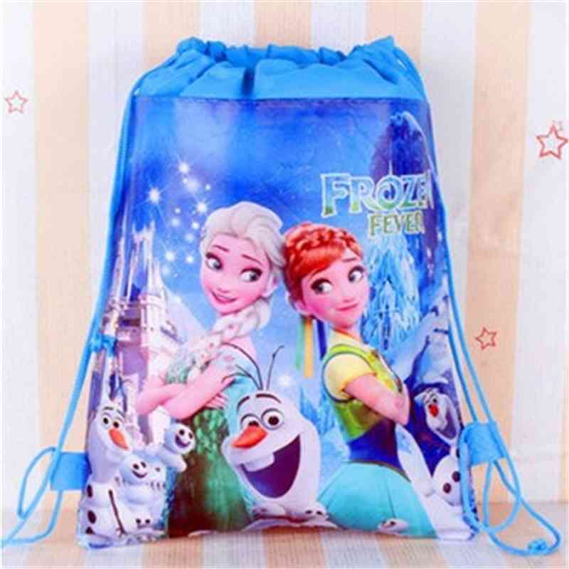 Disney Princess Kids Cartoon Bag, Storage Girl / Boy Gift Pack - Frozen Elsa Swimming Package Zestaw kosmetyczny zabawka lalka ze sznurkiem