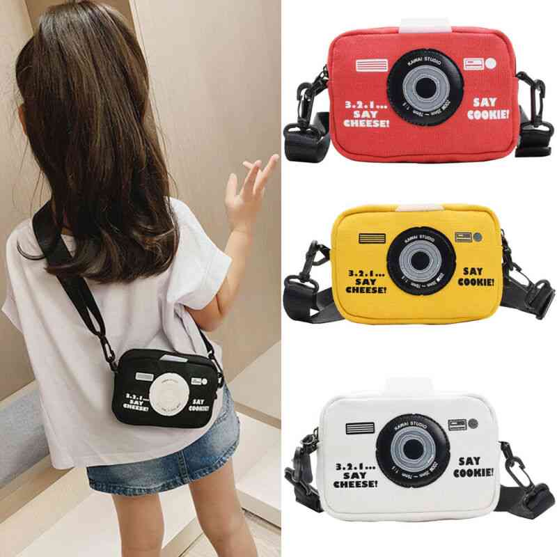 Formato de câmera, bolsas de mensageiro infantis para crianças