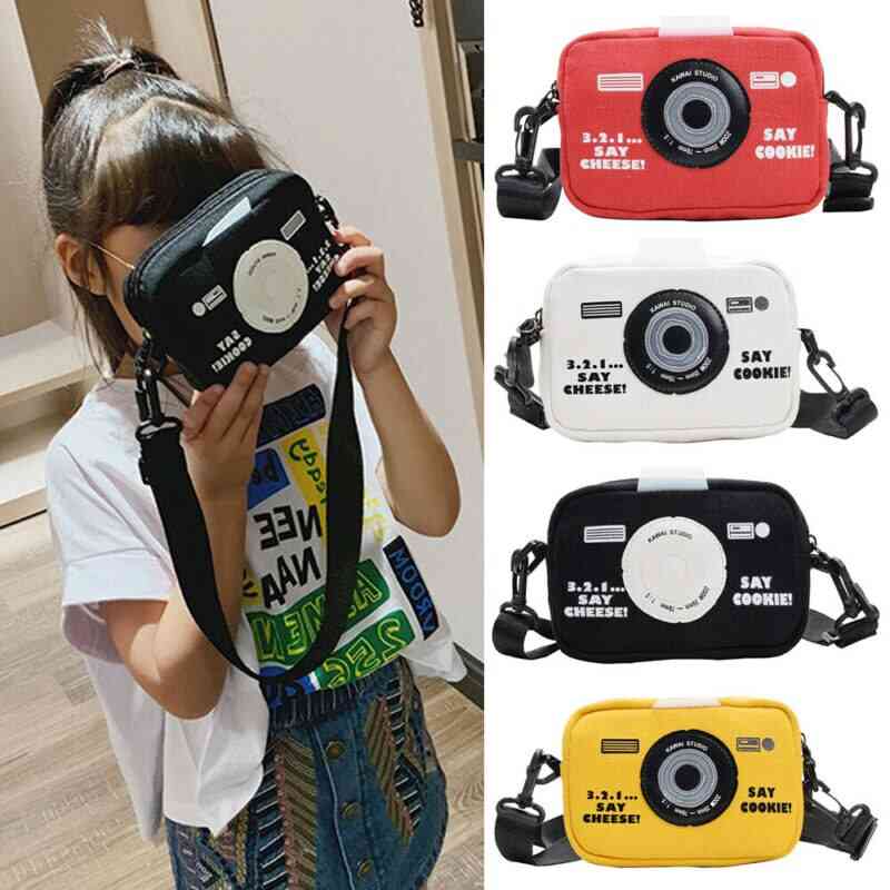 Forma de cámara, bolsas de mensajero para niños para niños