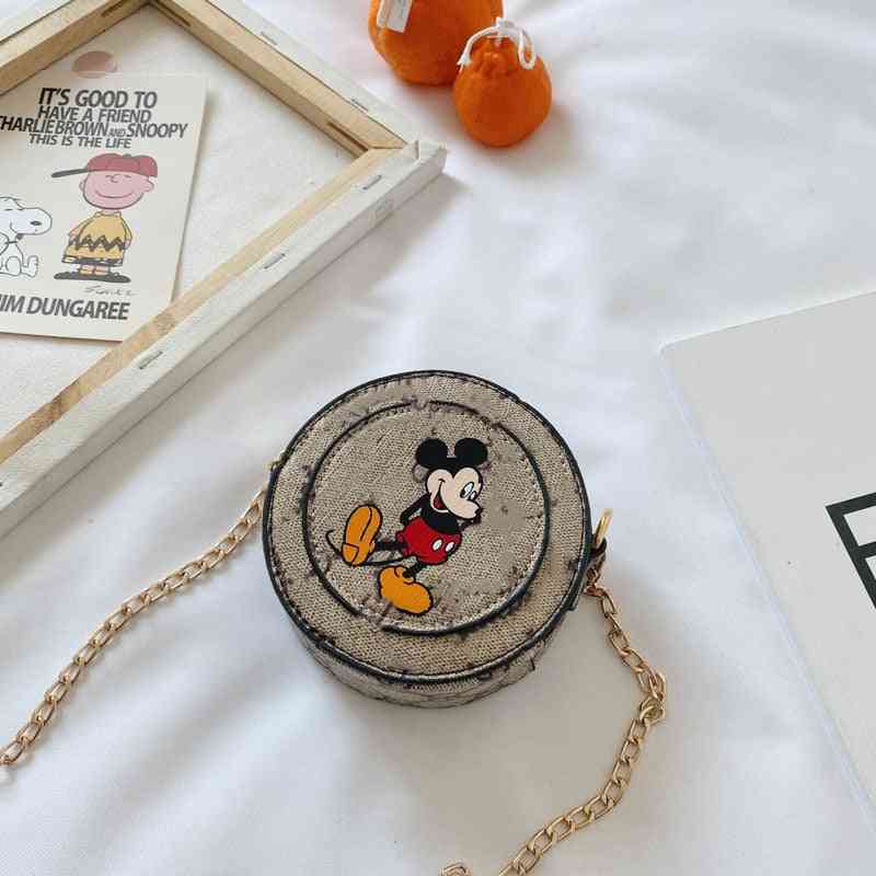 Mickey mouse print, chain messenger, axelväska
