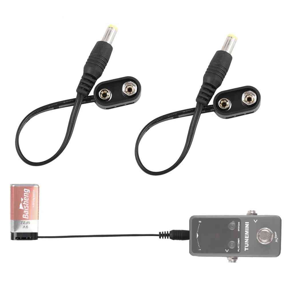 9v Battery Clip Converter Power Cable For Guitar