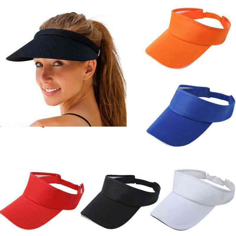 Unisex, Casual,  Adjustable, Anti-uv, Topless Sports Caps