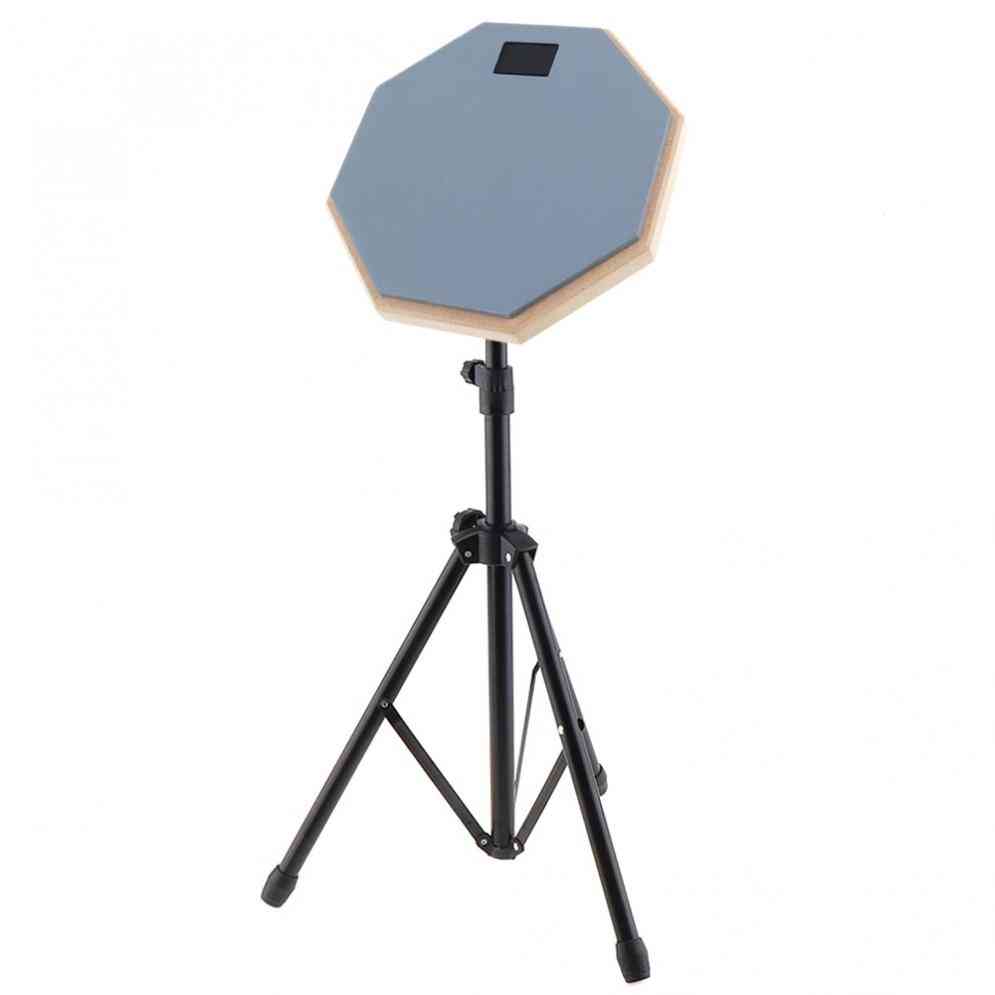 8 Inch Rubber Wooden Dumb Drum Pad With Stand For Beginner Instrument Practice Training