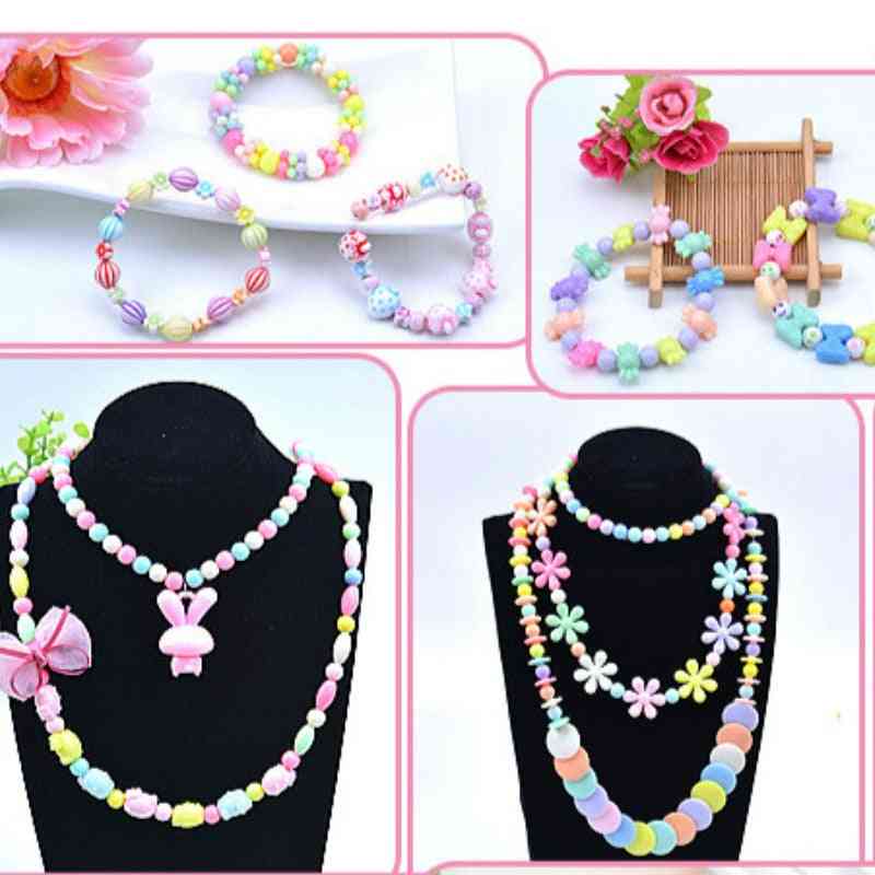 Perler til smykkefremstillingssæt, børneundervisningstøj til piger